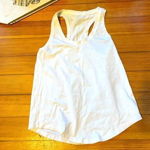 Lululemon XS White Athletic Racerback Tanktop